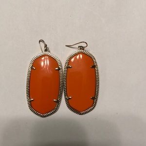 Orange Kendra Scott earrings
